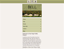 Tablet Screenshot of bellwine.com